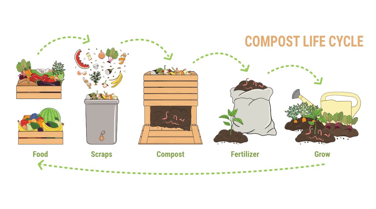 Dat schwarzt Gold fir de Gärtner: Kompost