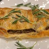 Wellington mat Nëss a Champignonen