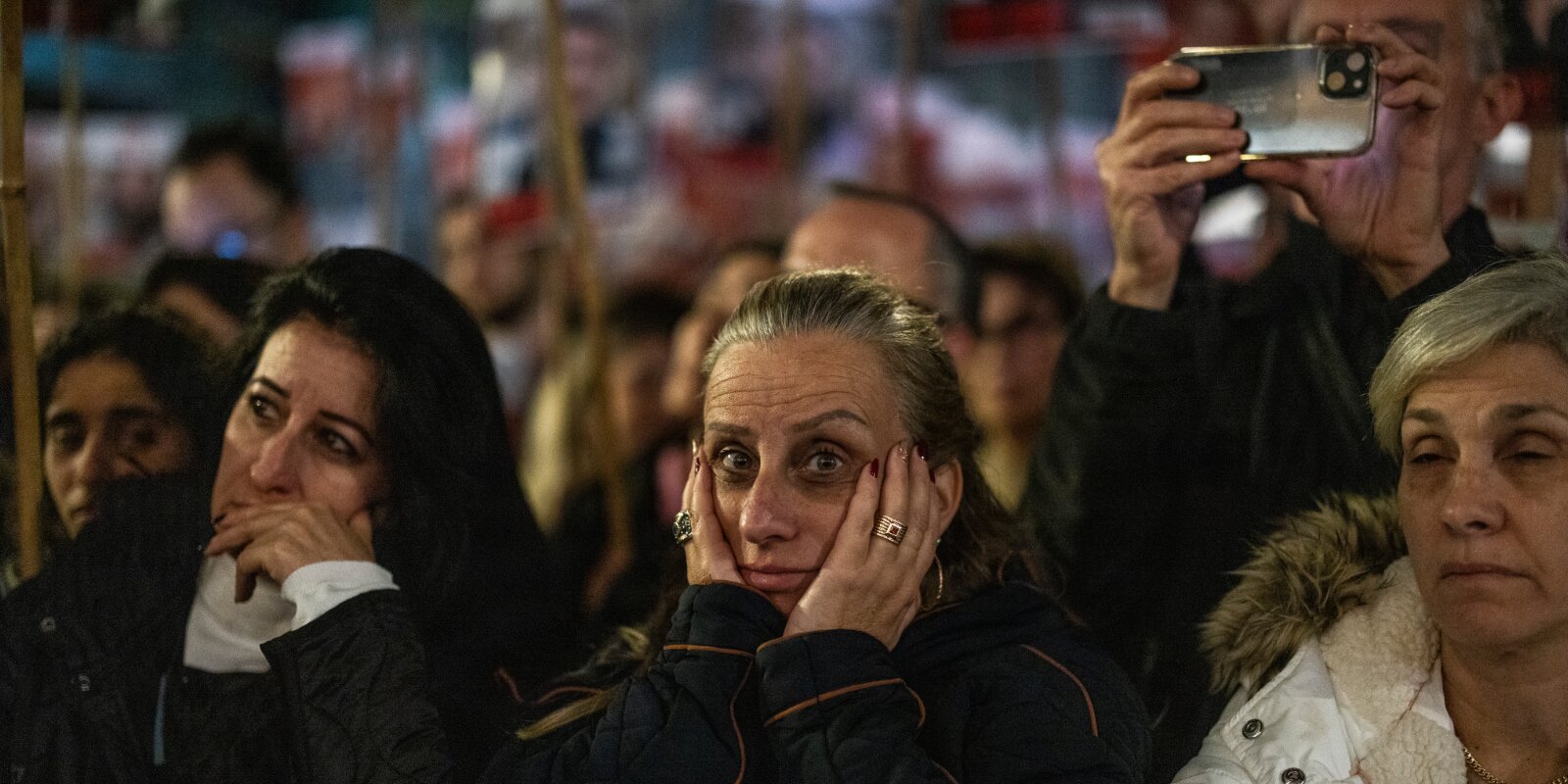 Israel: Manifestatioun mécht op Schicksal vu Geiselen opmierksam | © picture alliance/dpa | Ilia Yefimovich