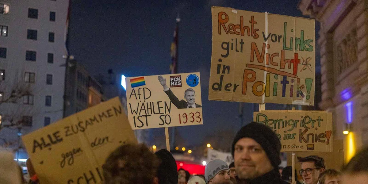 Anti-Rietsextremismus Demo zu Mainz | © picture alliance/dpa | Helmut Fricke