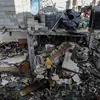 Gaza: D'Hallschent vun de Gebaier ass zerstéiert  - Hamas-Tunnelle sinn iwwerschwemmt | © picture alliance/dpa | Abed Rahim Khatib