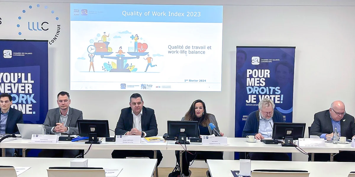 Quality of work index 2023 | © Chambre des salariés / Facebook