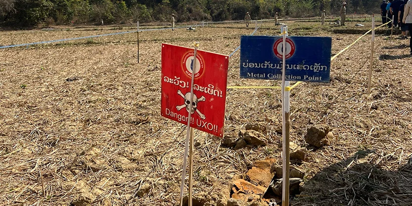 Ronn 54.000 Hektar Land am ganze Laos konnten zanter 1996 duerch de Projet schonn deminéiert ginn | © Sophie Schroeder