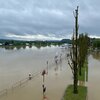 Déi héich Flosspeegele gi lues zeréck, just nach Alerte Orange vu Meteolux