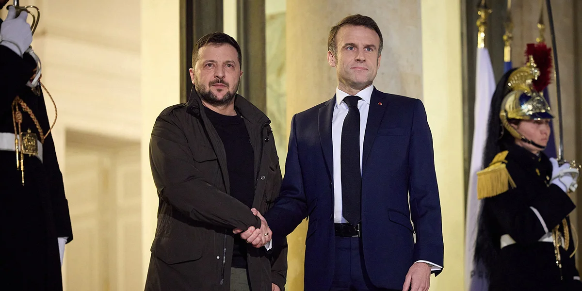 Wolodymyr Selenskyj Emmanuel Macron | © picture alliance / ROPI | POU