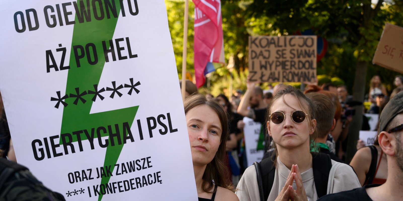 Protester fir d'Ofdreiwung a Polen