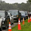 Florida: Evakuatioune virum Hurrikan Milton suerge fir Stau an eidel Tankstellen | © picture alliance / NurPhoto | Ronaldo Silva