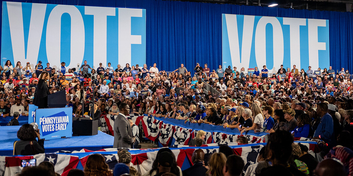 US-Walen: Swing States - Wat huet et domat op sech? | © picture alliance / NurPhoto | Nathan Morris