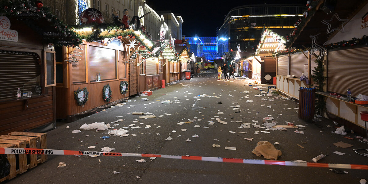 2 Doudeger no Amokfaart op Magdeburger Chrëschtmaart - Motiv bleift weider onkloer | © picture alliance/dpa | Heiko Rebsch