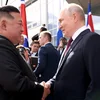 Nordkorea steet ëmmer un der Säit vu Russland | © picture alliance / Russian Look | Mikhail Metzel Kremlin Pool