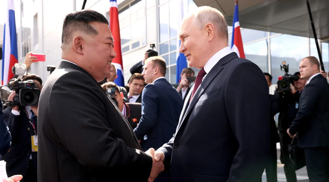 Kim Jong Un a Wladimir Putin | © picture alliance / Russian Look | Mikhail Metzel Kremlin Pool