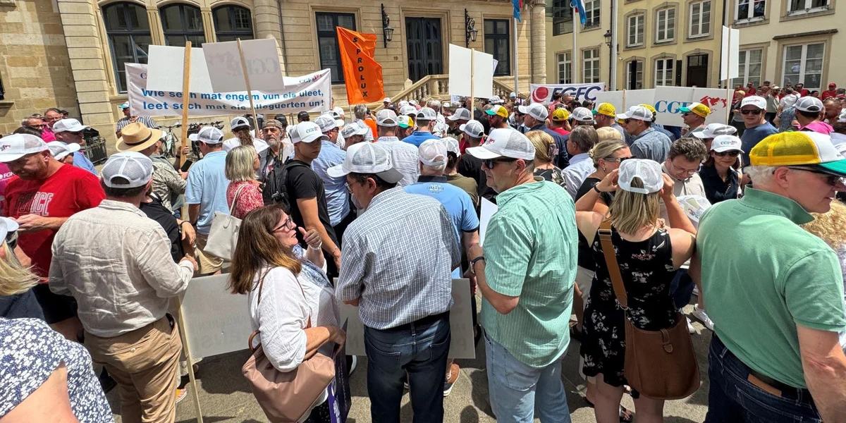 Protestmanifestatioun vun der CGFP de 25. Juni 2025  | © Jacques Ganser