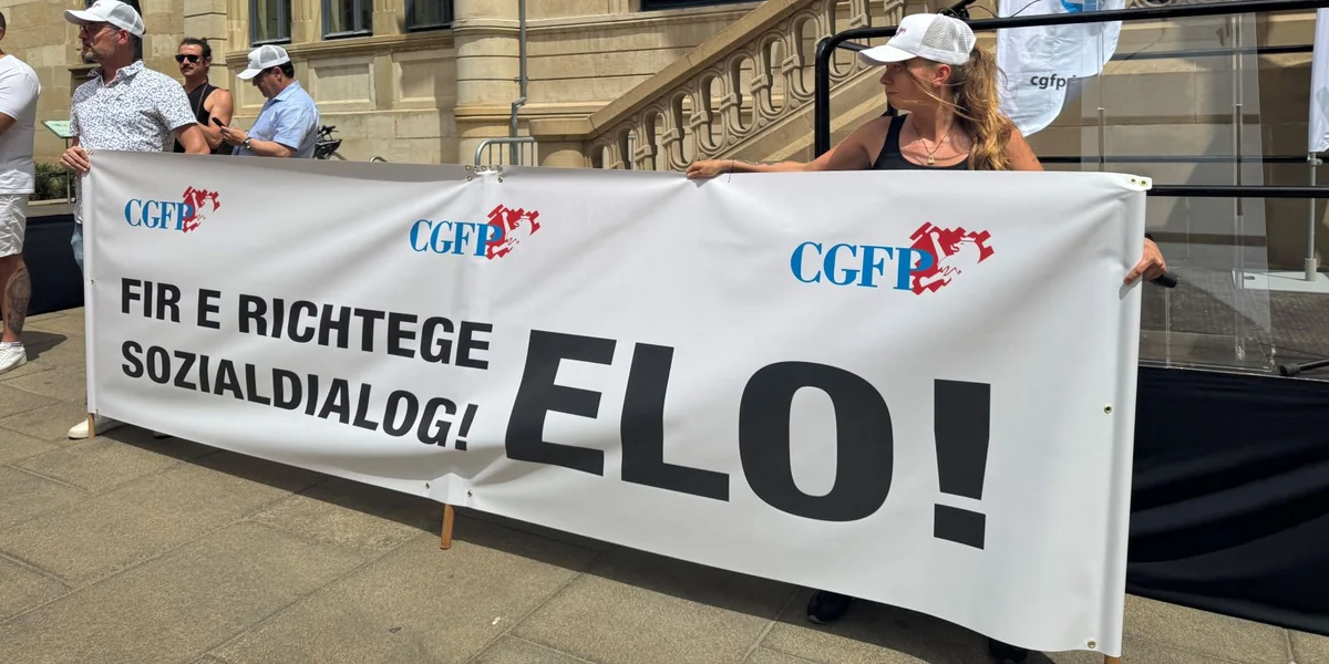 Protestmanifestatioun vun der CGFP de 25. Juni 2025  | © Jacques Ganser