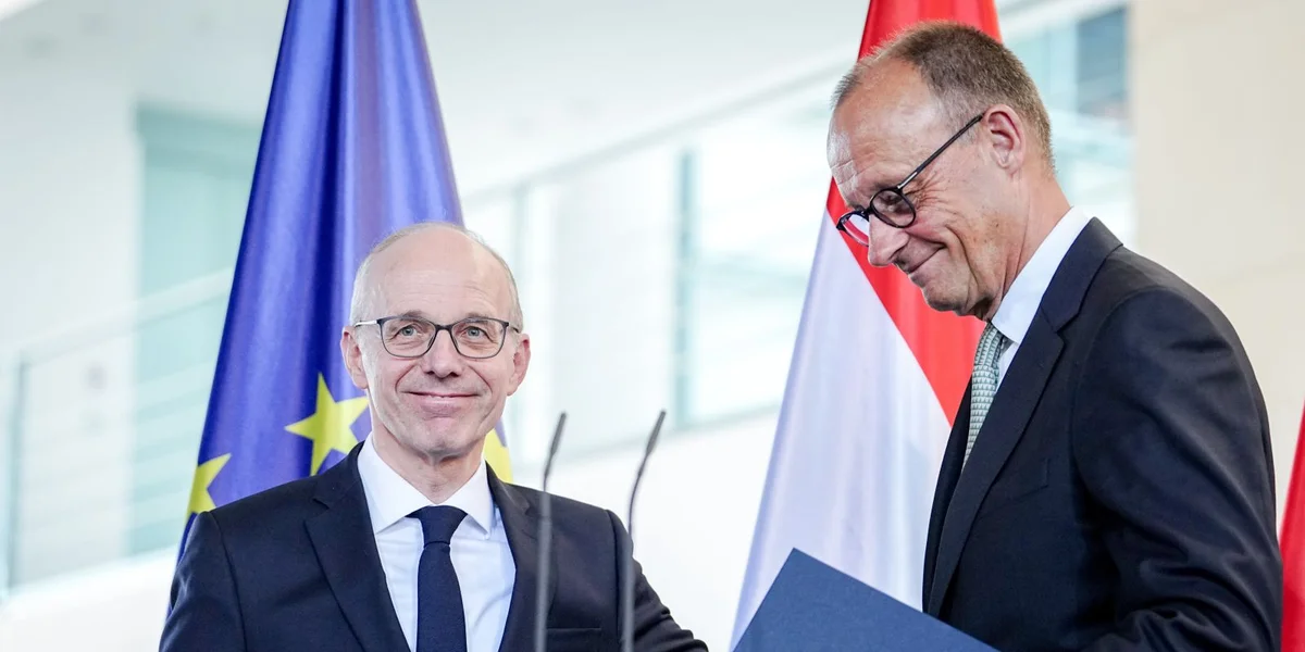 De Luc Frieden op Aarbechtsvisitt zu Berlin  | ©  picture alliance/dpa | Kay Nietfeld