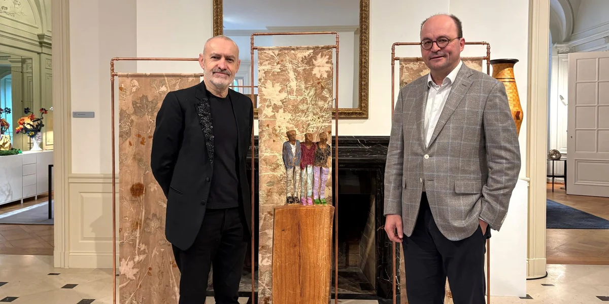 Jean-Marc Dimanche, Commissaire générale vun der Biennale vum Konschthandwierk an den Tom Wirion, Direkter vun der Chambre des métiers | © Paule Rodesch
