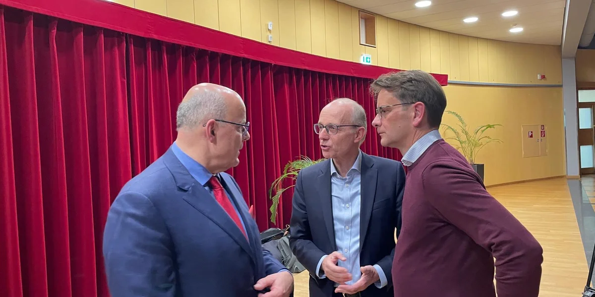 v.l.n.r. Marc Spautz, Luc Frieden, Laurent Zeimet | © Carole Schimmer