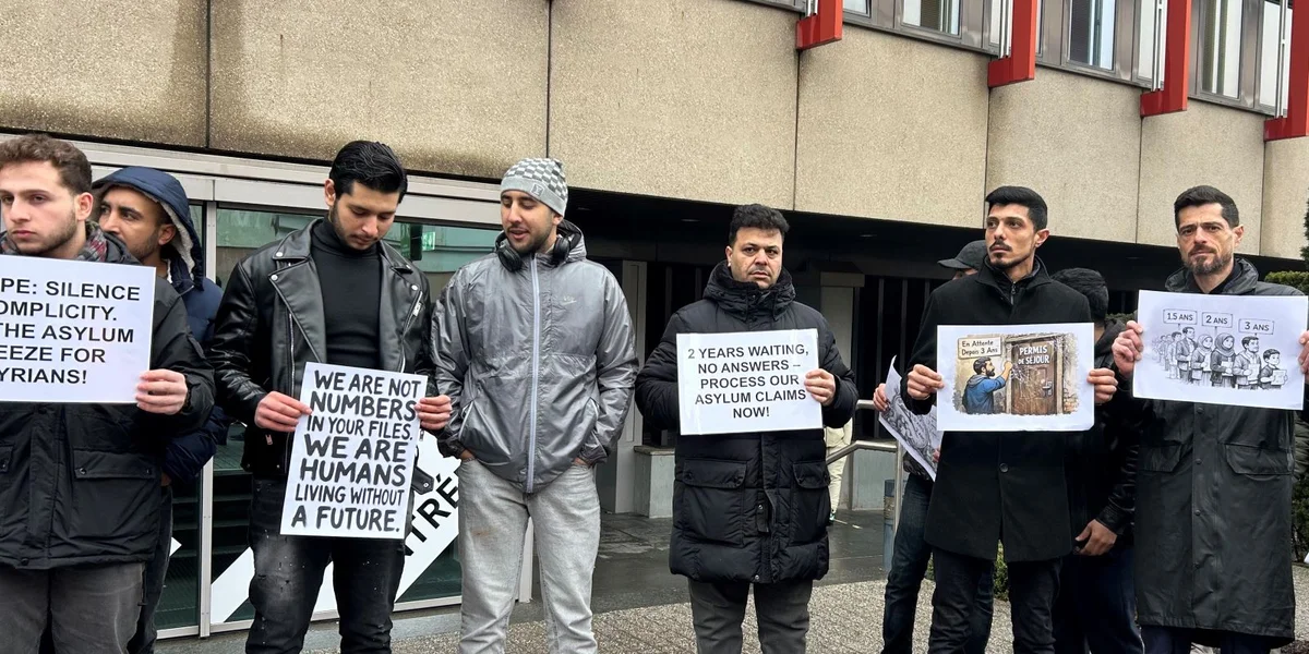 Protest: 562 Syrer zu Lëtzebuerg waarden nach ëmmer op Äntwerten op hir Asyldemanden | © Sté Bisenius