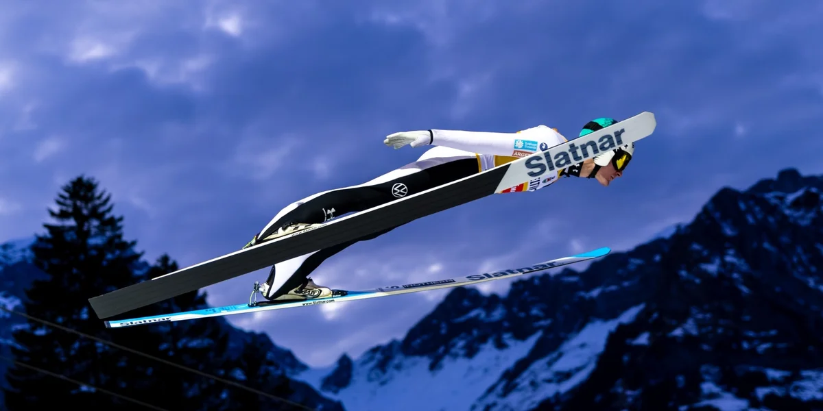 De Slowen Domen Prevc gëllt als grousse Favorit op d'Goldmedail. | © EPA/URS FLUEELER