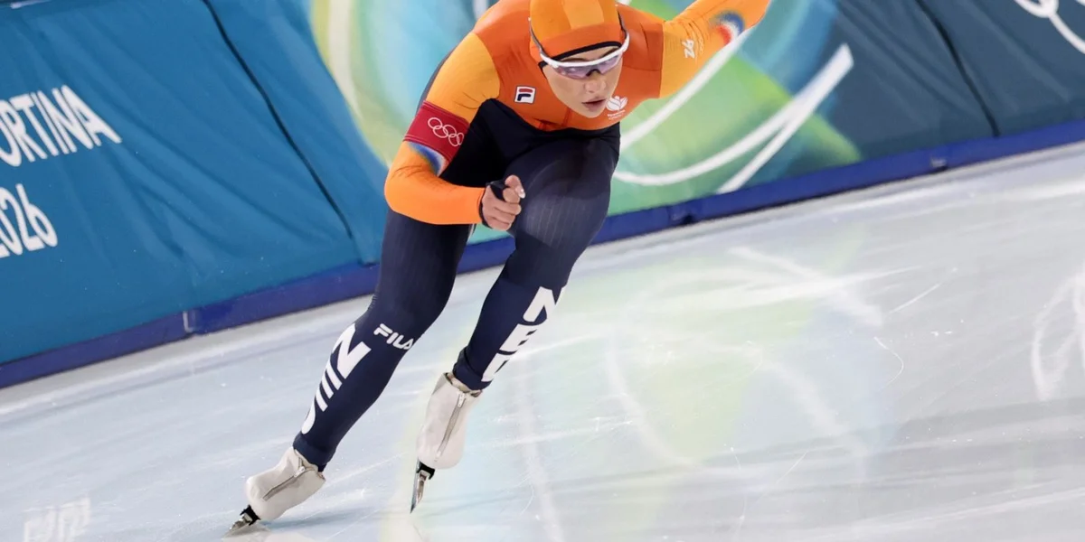 D'Jutta Leerdam huet den olympesche Rekord iwwer 1.000 Meter am Äisschnellaf gebrach. | © EPA/TERESA SUAREZ