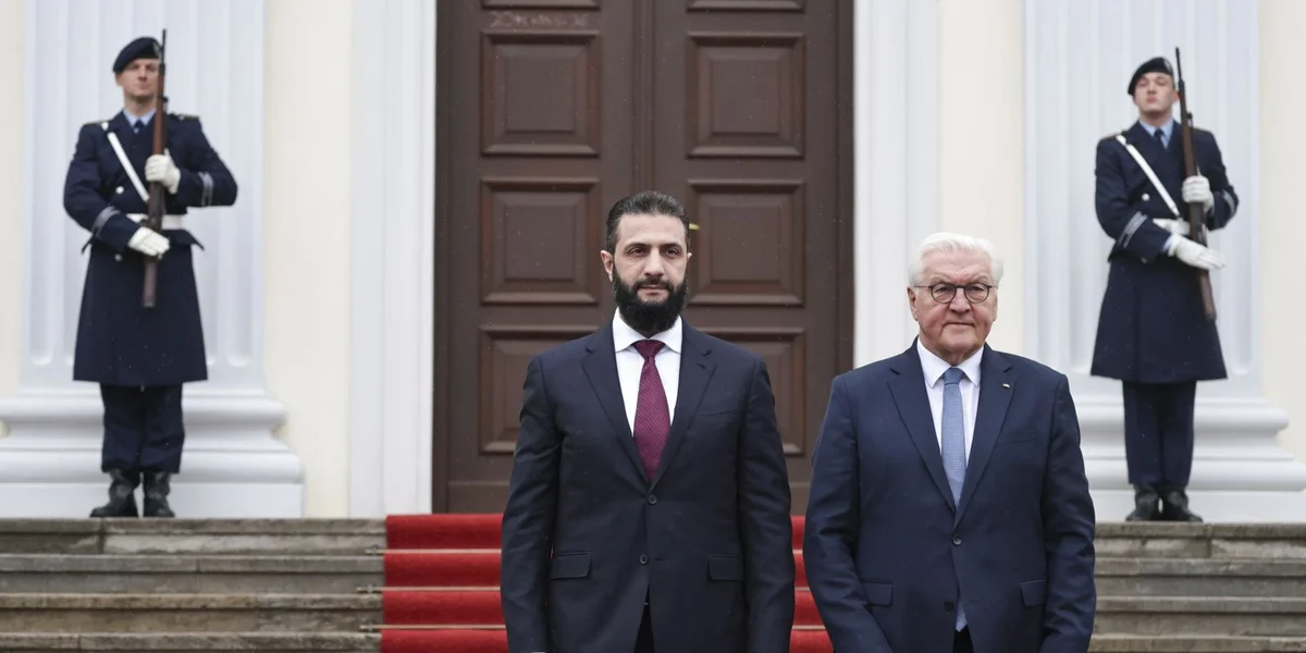 Ahmed al-Sharaa, Frank-Walter Steinmeier  | © EPA/FILIP SINGER