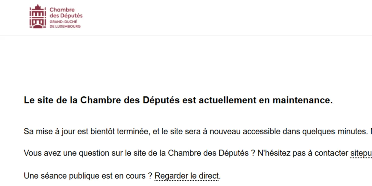 Technesche Problem um Site vun der Chamber | © 100,7