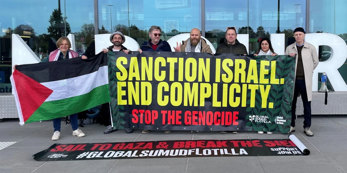 Lëtzebuerger Aktivisten vun der Global SUMUD Flotilla | © Carole Schimmer