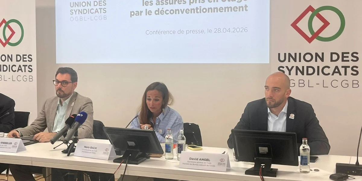 OGBL/LCGB kritiséieren AMMD: “Eng Bomm fir de Gesondheetssystem” | © Diane Lecorsais