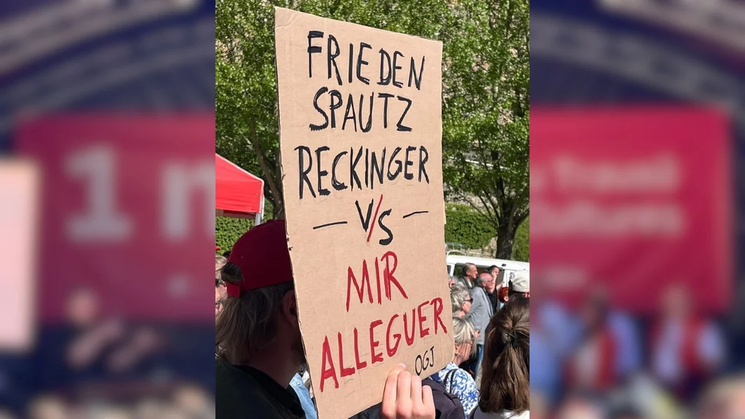 Gewerkschafte manifestéieren um 1. Mee