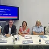 (de g. à dr.) Laurence Bouquet, chargée de direction, Croix-Rouge luxembourgeoise ; Laurent Seck, substitut principal, parquet de Luxembourg ; Yuriko Backes, ministre de l’Égalité des genres et de la Diversité ; Kristin Schmit, directrice centrale, police judiciaire ; Olga Strasser, SAVVD, Femmes en détresse | © MEGA