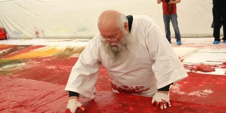 Den Nitsch wärend senger 56. “Malaktion” | © Daniel Feyeri, 2009