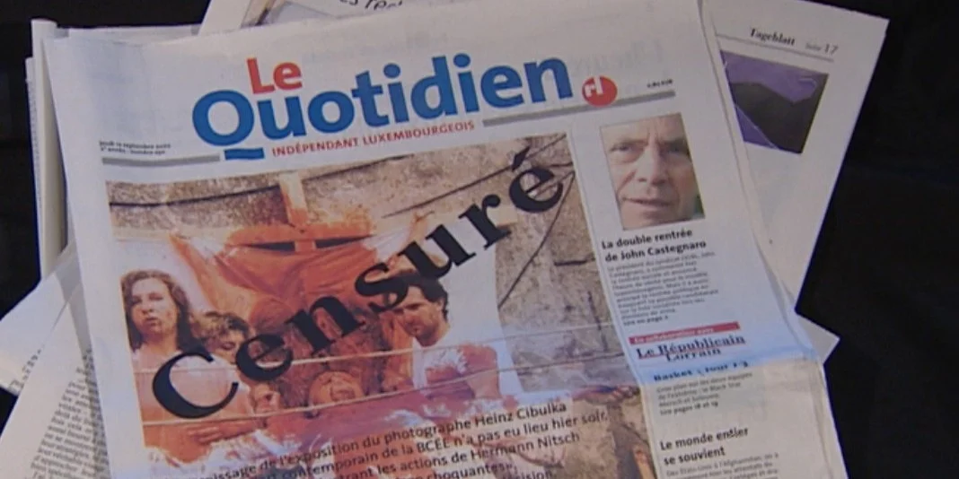 An de lëtzebuergesche Medien war vun Zensur ze liesen | © ORF, ZIB-2, 17.09.2002