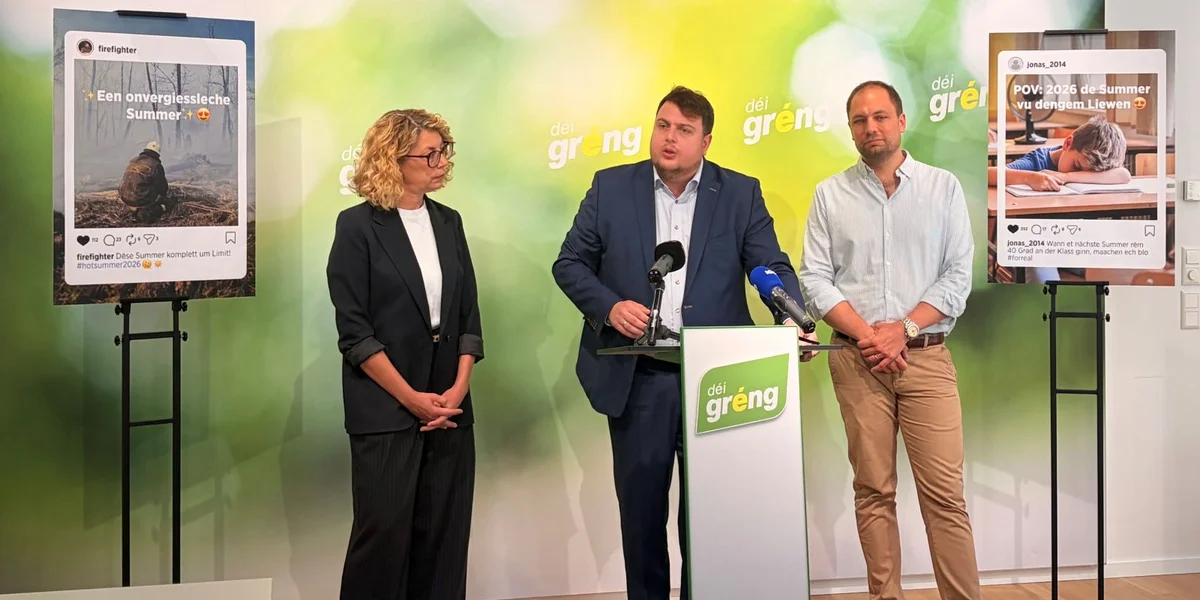 déi gréng: "CSV-DP-Regierung léisst d'Leit an der Klimakris eleng" | © Ella Malano