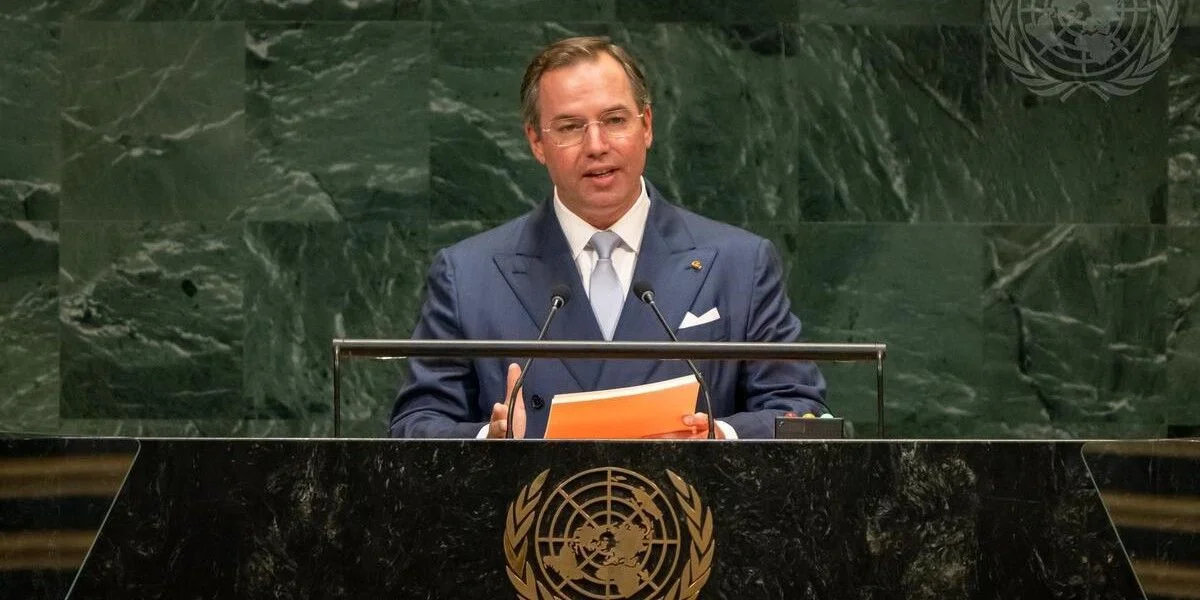 Dem Grand-Duc Guillaume seng éischt Ried virun der UN-Vollversammlung zu New York | © UN Photo