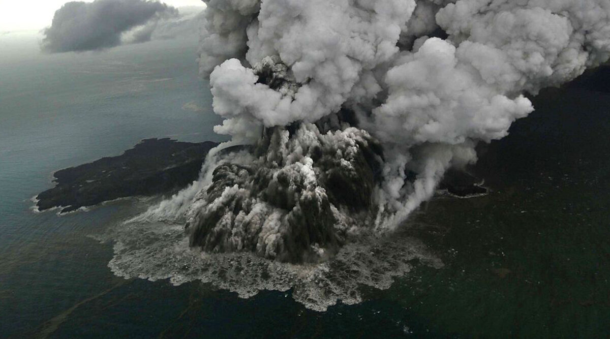Krakatau: Virun 140 Joer ass eng ganz Insel verschwonnen