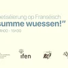 Alphabetiséierung op Franséisch - "zesumme wuessen!"