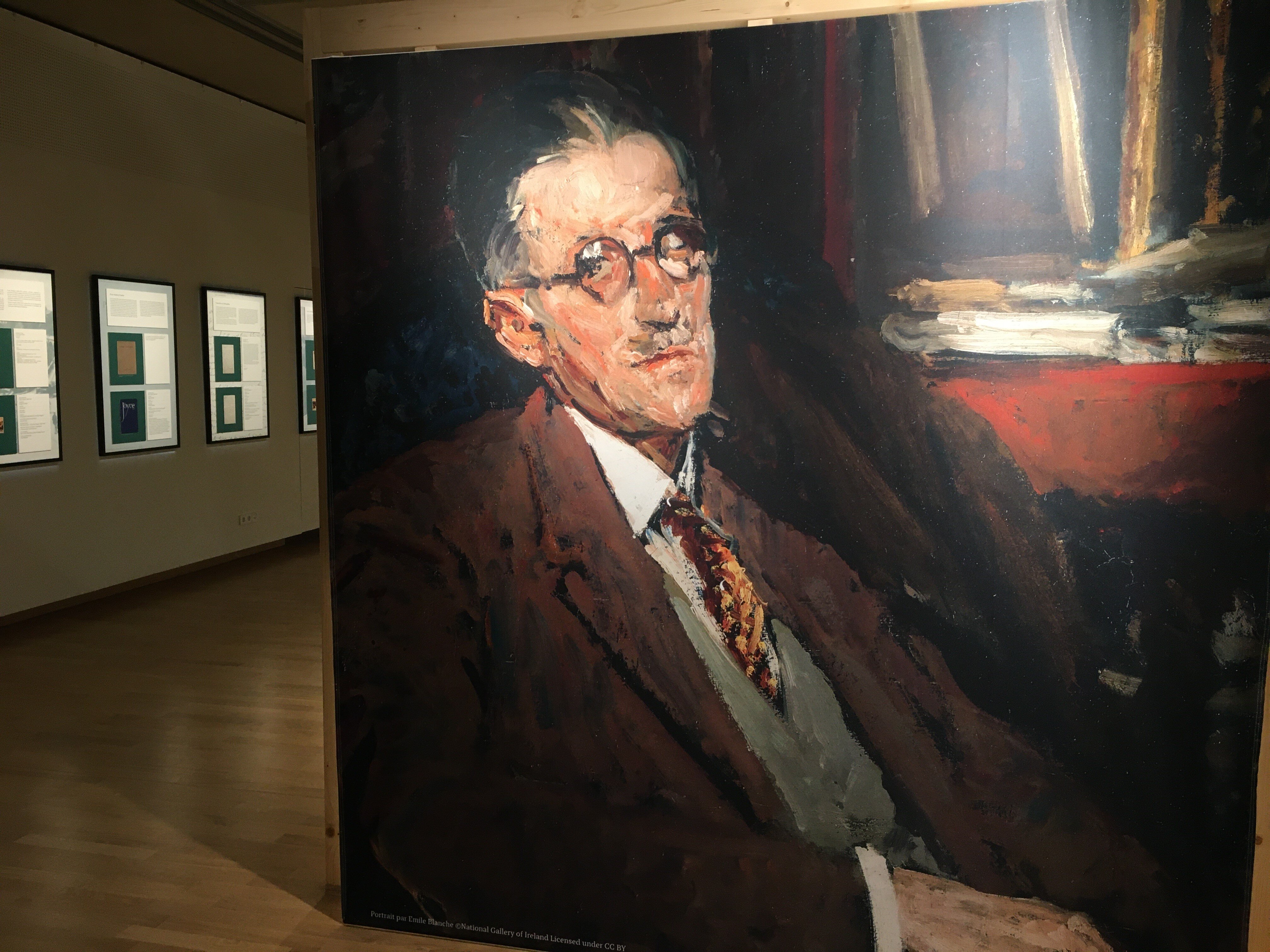 Den iresche Schrëftsteller James Joyce am Rouseland Lëtzebuerg